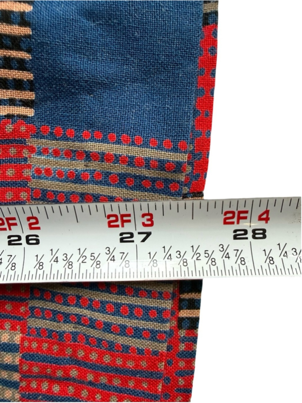 Vintage 80s 90s Plaid Midi Skirt in Red and Blue Size 8 Boho Cottagecore - Picture 6 of 10